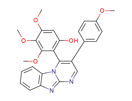 2-(2-hydroxy-4,5,6-trimethoxyphenyl)-3-(4-methoxyphenyl)-pyrimido[1,2-a]benzimidazole