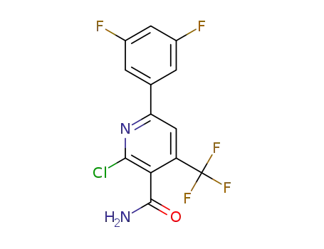 2-chloro-6-(3,5-difluorophenyl)-4-trifluoromethylnicotinamide
