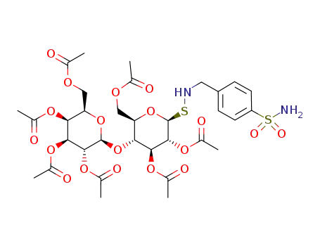 Molecular Structure of 1219708-38-9 (C<sub>33</sub>H<sub>44</sub>N<sub>2</sub>O<sub>19</sub>S<sub>2</sub>)
