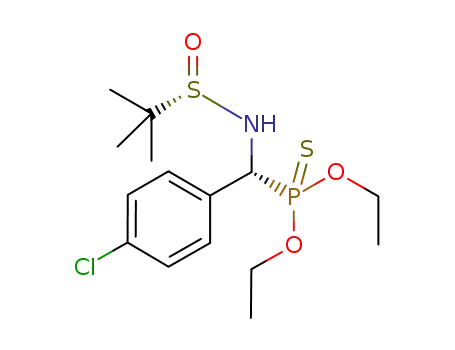 diethyl (S(S),R(C))-(-)-[(tert-butylsulfinylamino)(4-chlorophenyl)methyl]thiophosphonate