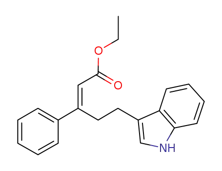 ethyl 5-(1H-indol-3-yl)-3-phenylpent-2-enoate
