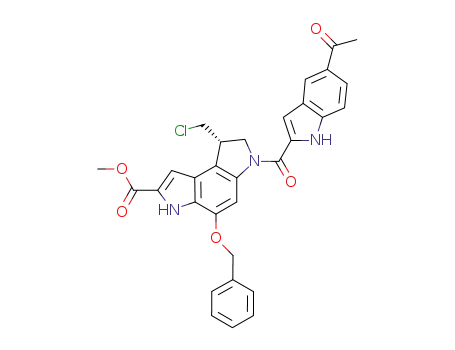 methyl (S)-5-(benzyloxy)-1-(chloromethyl)-3-(5-acetylindole-2-carbonyl)-1,2-dihydropyrrolo[3,2-e]indole-2-carboxylate