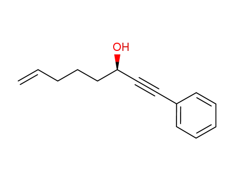 Molecular Structure of 216961-99-8 ((R)-1-phenyloct-7-en-1-yn-3-ol)