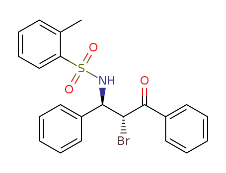 Molecular Structure of 1246850-32-7 (N-((1R,2R)-2-bromo-3-oxo-1,3-diphenylpropyl)-2-methylbenzenesulfonamide)