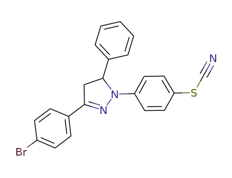 1-(4'-thiocyanophenyl)-3-(4'-bromophenyl)-5-phenyl-pyrazoline