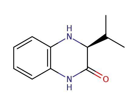 Molecular Structure of 952060-29-6 ((3S)-3-(propan-2-yl)-3,4-dihydroquinoxalin-2(1H)-one)