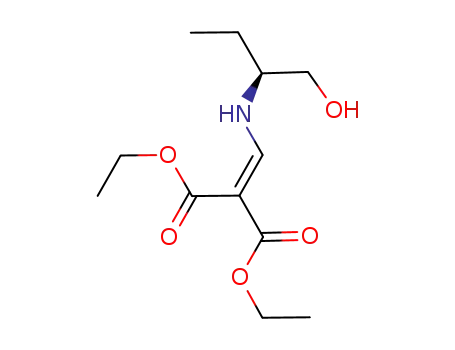 Molecular Structure of 1222062-70-5 (2-[(1-hydroxymethylpropylamino)methylene]malonic acid diethyl ester)