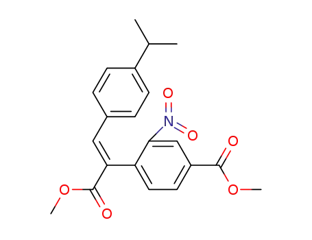 methyl (2E)-2-(2-nitro-4-methoxycarbonylphenyl)-3-(4-isopropylphenyl)acrylate