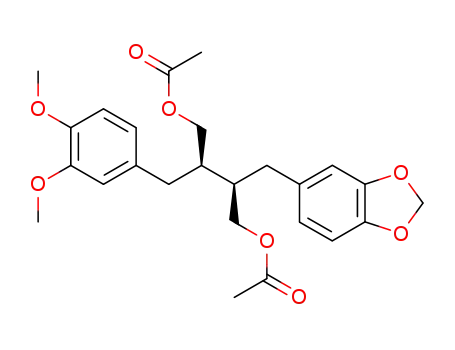 threo-(-)-2-(3',4'-methylenedioxybenzyl)-3-(3,4-dimethoxybenzyl)-1,4-butanediol diacetate