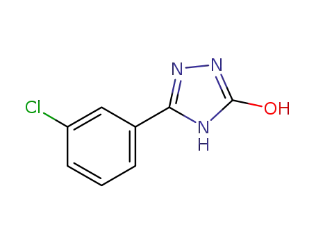 Molecular Structure of 62036-21-9 (3H-1,2,4-Triazol-3-one, 5-(3-chlorophenyl)-1,2-dihydro-)