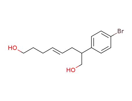 (E)-2-(p-bromophenyl)-4-octene-1,8-diol