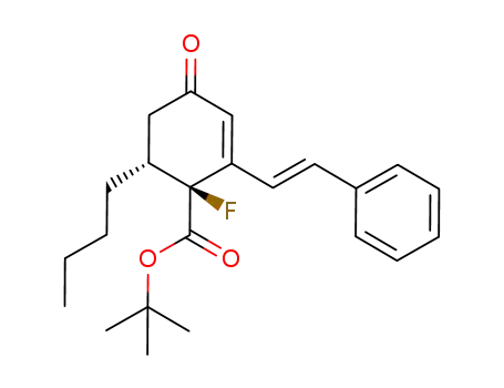 (1S,6R,E)-tert-butyl 6-butyl-1-fluoro-4-oxo-2-styrylcyclohex-2-enecarboxylate
