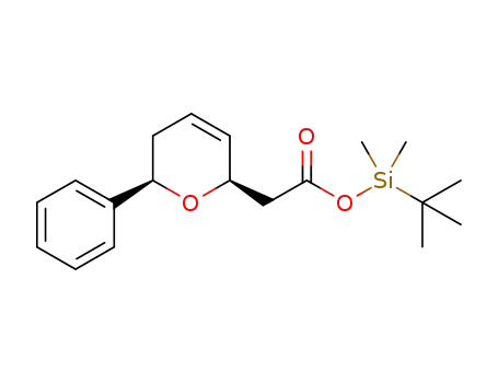 tert-butyldimethylsilyl 2-((2R,6R)-6-phenyl-5,6-dihydro-2H-pyran-2-yl)acetate