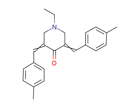 Molecular Structure of 330657-31-3 (1-ethyl-3,5-bis(4-methylbenzylidene)piperid in-4-one)