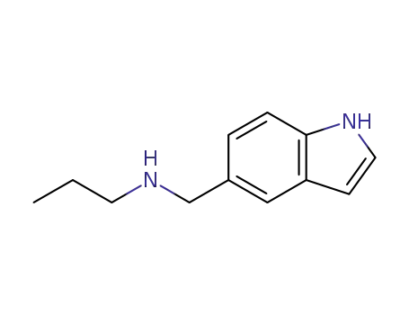 Molecular Structure of 946774-68-1 (N-((1H-indol-5-yl)methyl)propan-1-amine)