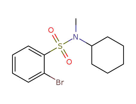 Molecular Structure of 1022649-92-8 (2-bromo-N-cyclohexyl-N-methylbenzenesulfonamide)