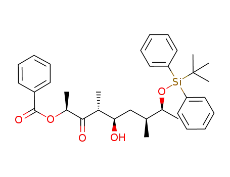 (2S,4R,5R,7S,8S)-8-(tert-butyldiphenylsilyloxy)-5-hydroxy-4,7-dimethyl-3-oxononan-2-yl benzoate