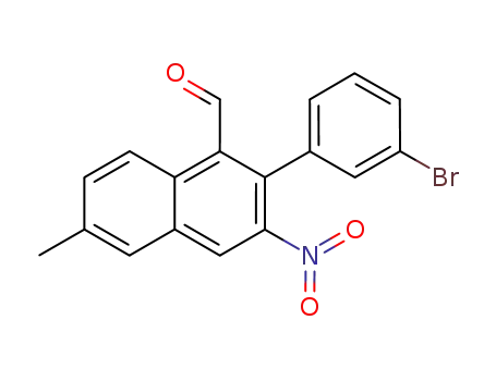 2-(3-bromophenyl)-6-methyl-3-nitronaphthalene-1-carbaldehyde
