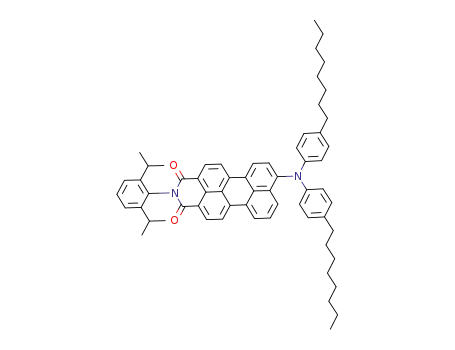 N-(2,6-diisopropylphenyl)-9-di(4-n-octyl-phenyl)-amino-perylene-3,4-dicarboximide