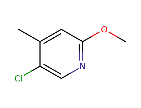 Molecular Structure of 851607-29-9 (5-Chloro-2-methoxy-4-methylpyridine)