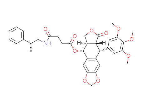 (R)-podophyllotoxinyl 4-(2-phenylpropylamino)-4-oxobutanoate