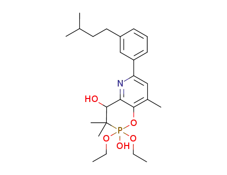 2,2-diethoxy-3,3,8-trimethyl-6-[3-(3-methyl-butyl)-phenyl]-3,4-dihydro-2H-1-oxa-5-aza-2λ5-phospha-naphthalene-2,4-diol