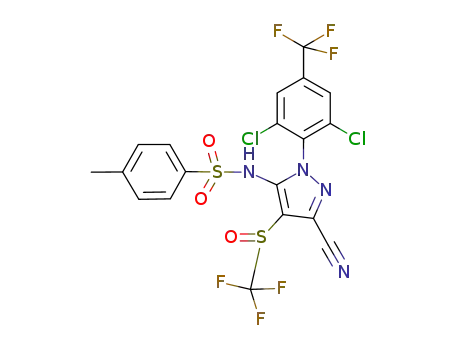 Molecular Structure of 1225373-72-7 (C<sub>19</sub>H<sub>10</sub>Cl<sub>2</sub>F<sub>6</sub>N<sub>4</sub>O<sub>3</sub>S<sub>2</sub>)