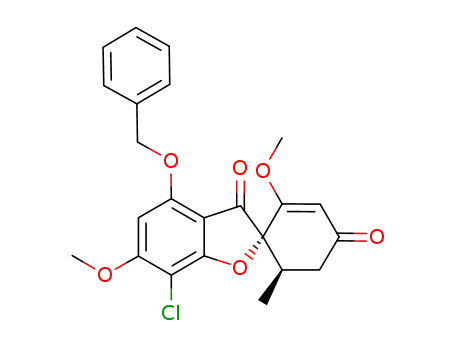 (2S,6'R)-(7-chloro-4-benzyloxy-6-methoxy-benzofuran-3-one)-2-spiro-1'-(2'-methoxy-6'-methyl-cyclohex-2'-en-4'-one)