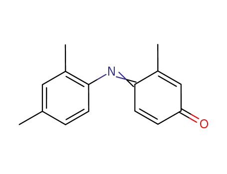 Molecular Structure of 1257334-77-2 (4-(2,4-dimethylphenylimino)-3-methylcyclohexa-2,5-dienone)