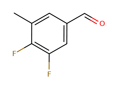 Molecular Structure of 1017778-64-1 (3,4-Difluoro-5-Methylbenzaldehyde, 97%)