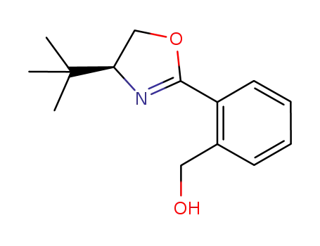 Molecular Structure of 1196988-63-2 ((S)-2-(2'-hydroxymethylphenyl)-4-tertbutyloxazoline)