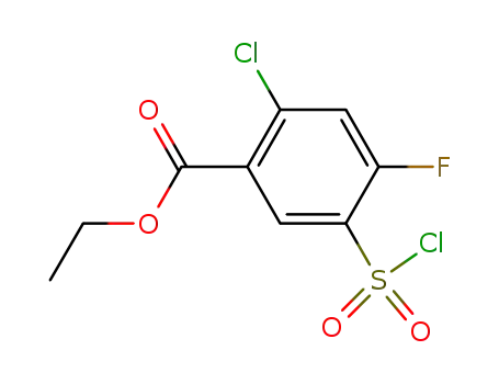 ethyl2-chloro-5-(chlorosulfonyl)-4-fluorobenzoate