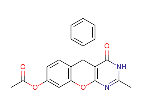 2-methyl-4-oxo-5-phenyl-3,5-dihydro-4H-chromeno[2,3-d]pyrimidin-8-yl acetate