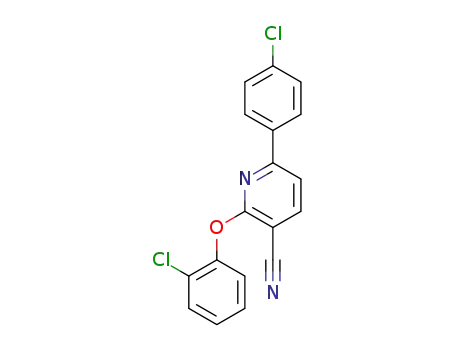 2-(2-chlorophenoxy)-6-(4-chlorophenyl)nicotinonitrile