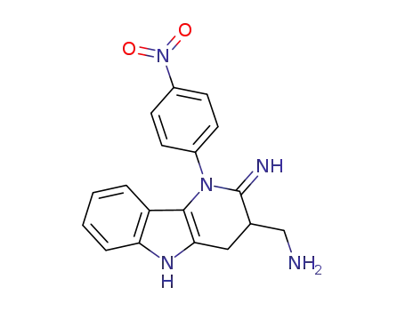 1-[2-imino-1-(4-nitrophenyl)-2,3,4,5-tetrahydro-1H-pyrido-[3,2-b]indol-3-yl]methaneamine