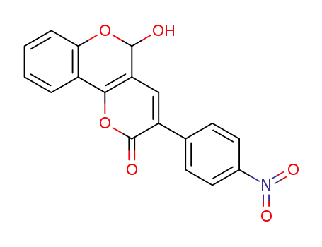 5-hydroxy-3-(4-nitrophenyl)-2H,5H-pyrano[3,2-c]chromen-2-one