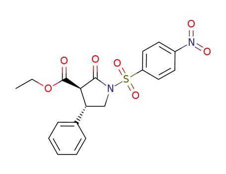 (3R,4S)-ethyl 1-(4-nitrophenylsulfonyl)-2-oxo-4-phenylpyrrolidine-3-carboxylate