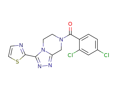7-[(2,4-dichlorophenyl)carbonyl]-3-(1,3-thiazol-2-yl)-5,6,7,8-tetrahydro[1,2,4]triazolo[4,3-a]pyrazine