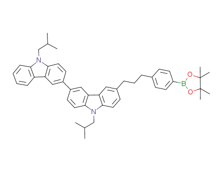 2-(4-(3-(6-(9-(2-methylpropyl)carbazol-3-yl)-9-(2-methylpropyl)carbazol-3-yl)propyl)phenyl)-4,4,5,5-tetramethyl-[1,3,2]-dioxaborolane