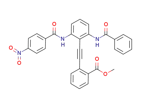 methyl 2-((2-benzamido-6-(4-nitrobenzamido)phenyl)ethynyl)benzoate