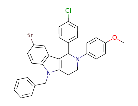 5-benzyl-8-bromo-1-(4-chlorophenyl)-2-(4-methoxyphenyl)-2,3,4,5-tetrahydro-1H-pyrido[4,3-b]indole