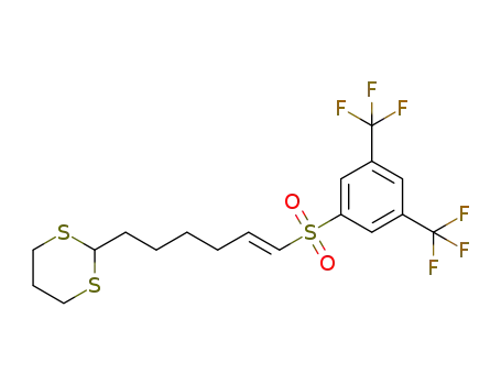 2-[6-(3,5-bis-trifluoromethyl-phenylsulfonyl)hex-5-enyl]-[1,3]dithiane