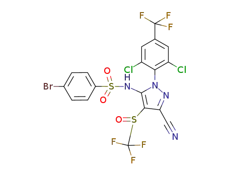 Molecular Structure of 1225373-68-1 (C<sub>18</sub>H<sub>7</sub>BrCl<sub>2</sub>F<sub>6</sub>N<sub>4</sub>O<sub>3</sub>S<sub>2</sub>)