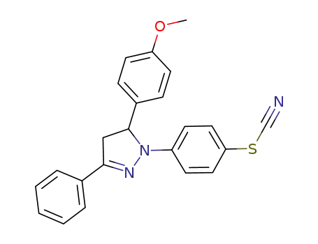 1-(4'-thiocyanophenyl)-3-phenyl-5-(4'-methoxyphenyl)-pyrazoline
