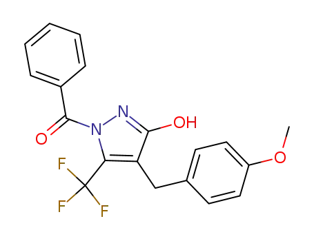 [3-hydroxy-4-(4-methoxy-benzyl)-5-trifluoromethyl-pyrazol-1-yl]-phenyl-methanone