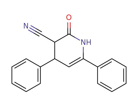 Molecular Structure of 5336-28-7 (2-oxo-4,6-diphenyl-1,2,3,4-tetrahydropyridine-3-carbonitrile)