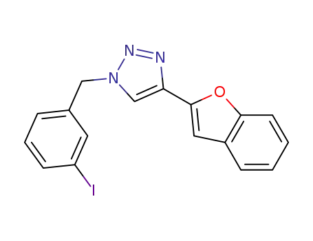 4-(benzofuran-2-yl)-1-(3-iodobenzyl)-1H-1,2,3-triazole
