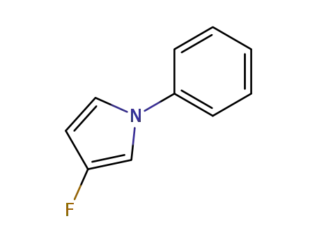 Molecular Structure of 148541-80-4 (1H-Pyrrole,3-fluoro-1-phenyl-(9CI))