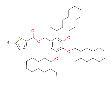 Molecular Structure of 1196459-33-2 (5-bromothiophene-2-carboxylic acid 3,4,5-tridodecyloxybenzyl ester)