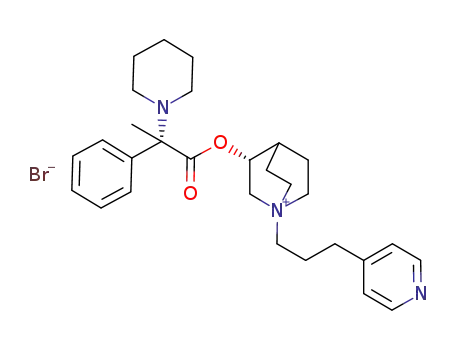 (R)-3-((S)-2-phenyl-2-piperidin-1-yl-propionyloxy)-1-(3-pyridin-4-yI-propyl)-1-azonia-bicyclo[2.2.2]octane bromide